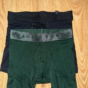 Salvage Men's Black and Green Boxer Briefs